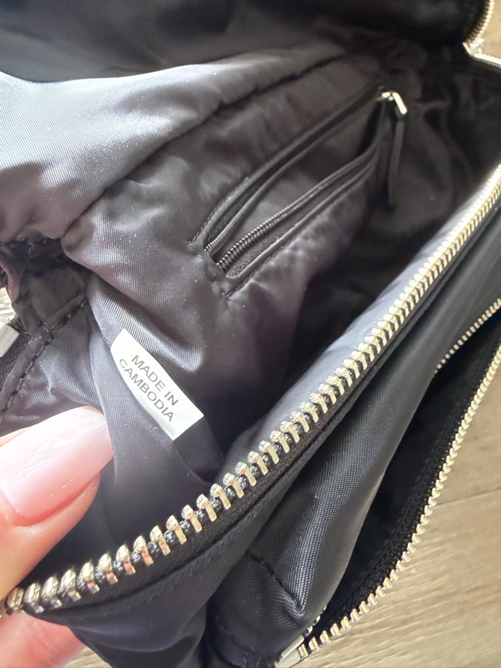 NEW Tory Burch Black Nylon Belt Bag - Picture 8 of 10